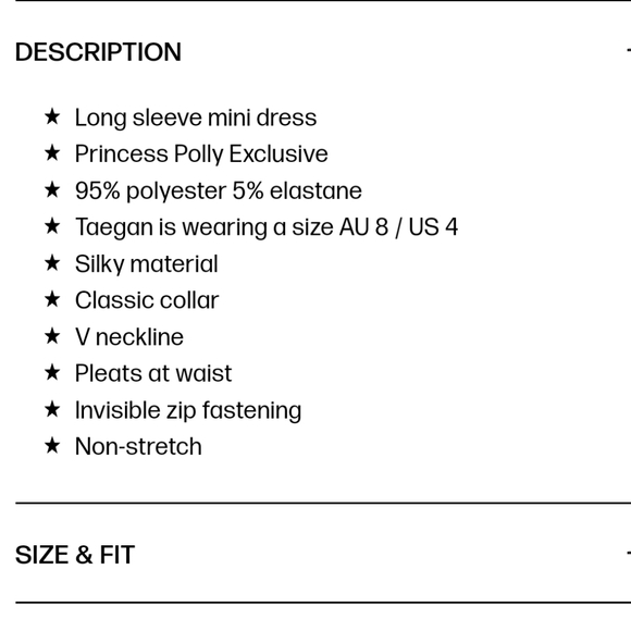 Princess Polly Declan mini dress 4 - Picture 4 of 4